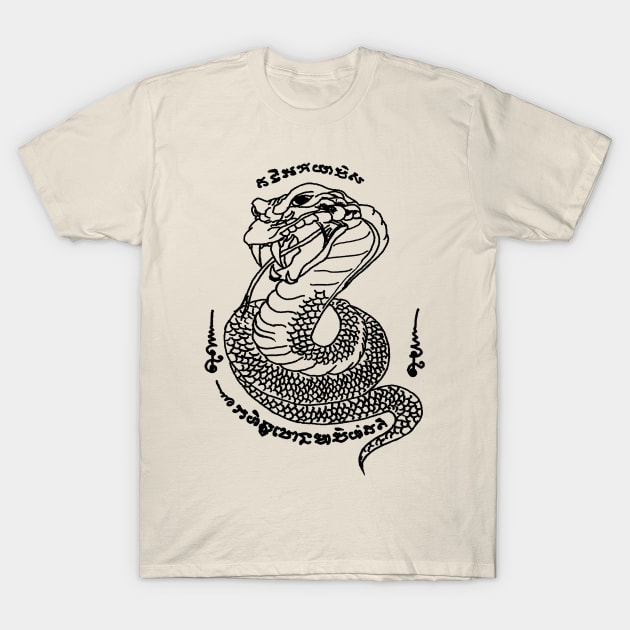 Muay Thai Tattoo Snake T-Shirt by KewaleeTee